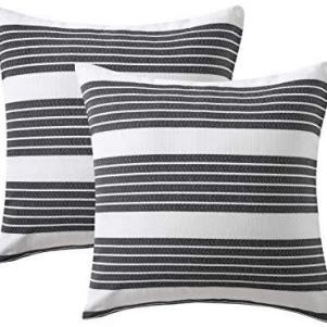 Black and White Striped Pillows