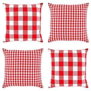 Gingham Throw Pillow Cover Set