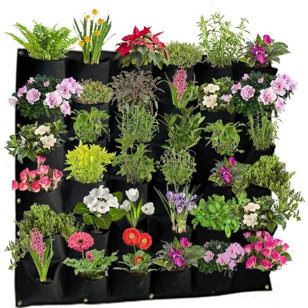 Vertical Garden Kit Wall Hanging Flowers Gardening Plants Herbs Pots Planters A+