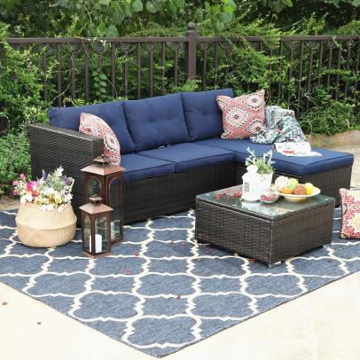 Best outdoor sales wicker sectionals