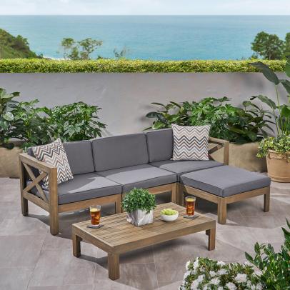 Outdoor low sectional shop