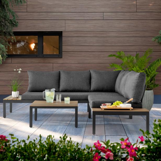 12 Best Outdoor Sectionals Under 600, Outdoor Sectional With Fire Pit Table