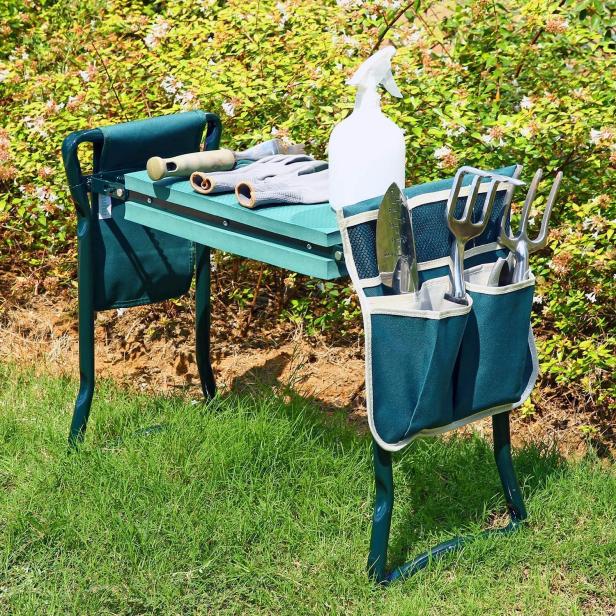 Garden Kneeler Kneeling Chair Stool Tool Small Storage Bag Seat Pad Organizer 