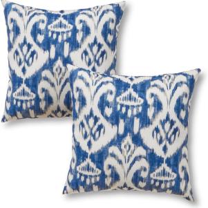 Blue Ikat Outdoor Pillow Set