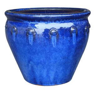 Royal Blue Glazed Planter Pot