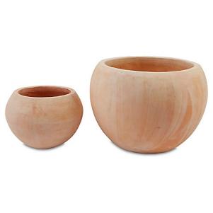 Two Extra Large Terracotta Tree Pots