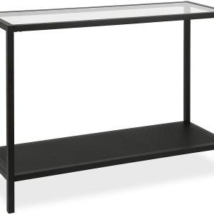 Perforated Mesh Shelf Console Table