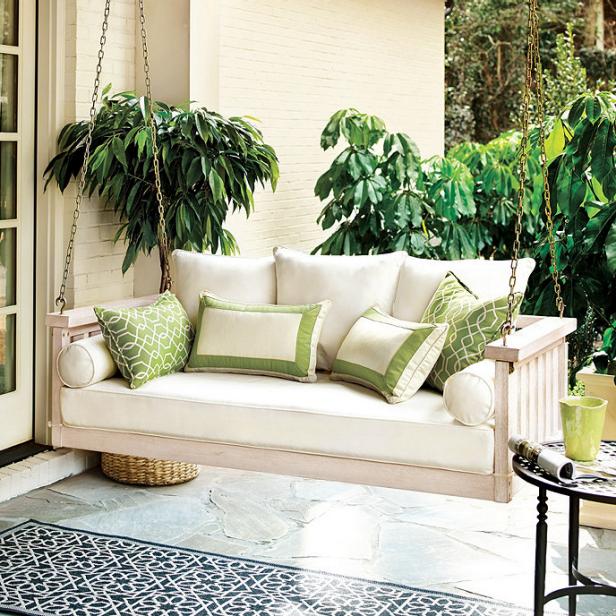 12 Best Porch Swings For Every Style, Outdoor Porch Swings With Cushions And Chairs