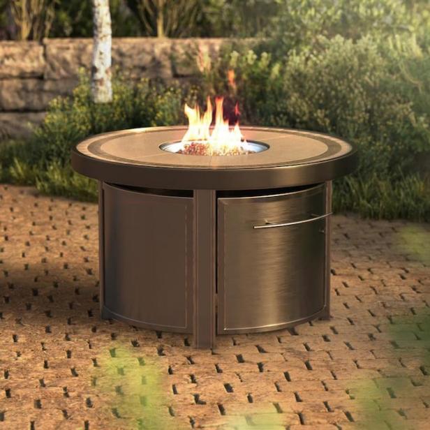 8 Best Propane Fire Pits In 2021, Round Fire Pit With Propane Tank Inside