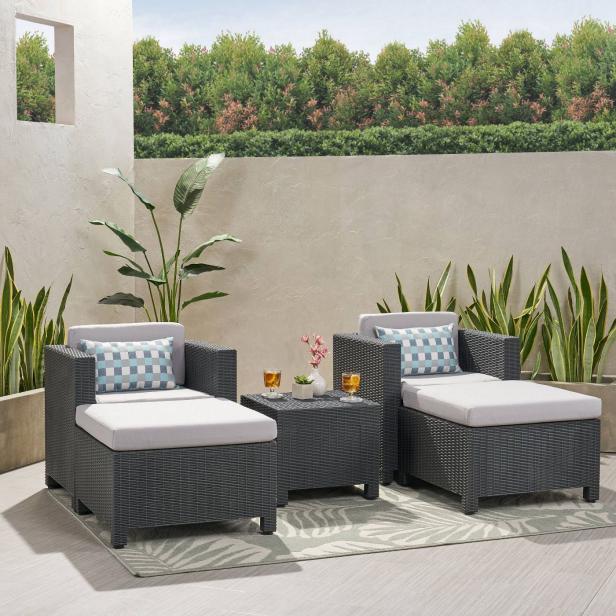 12 Best Wicker Patio Sets In 2021 - Best Outdoor Furniture Set With Fire Pit