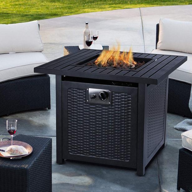 Affordable Outdoor Fire Pits For Your, Fire Pit Glass Beads Home Depot