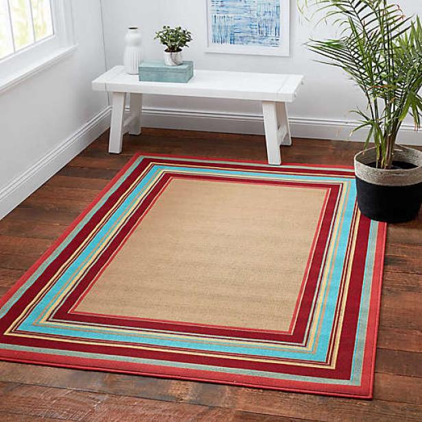 24 Best Outdoor Rugs On For Summer, Striped Outdoor Rug 8×10