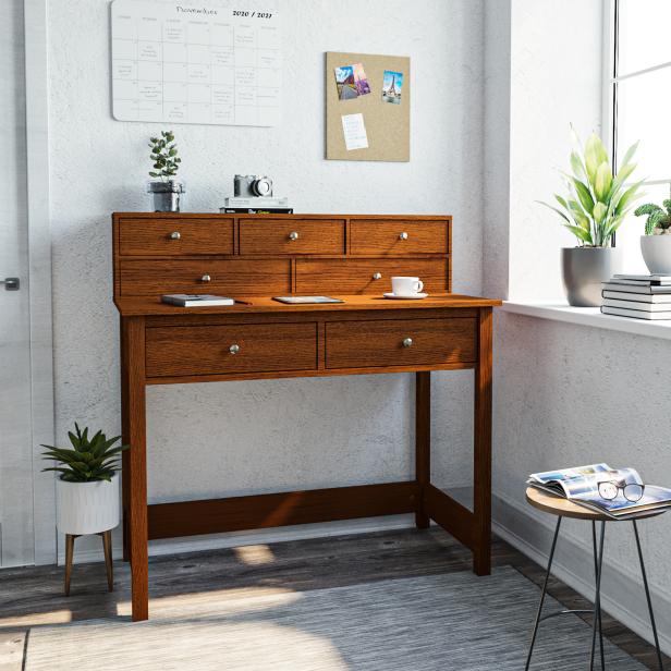 17 Best Desks For Every Style And, Best Writing Desk With Drawers
