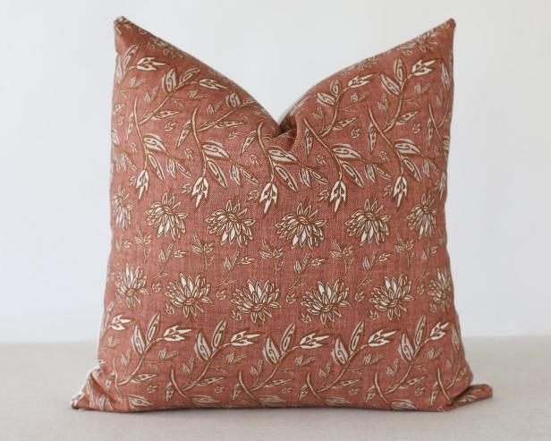 Beautiful Chocolate Cottage Shabby Chic Roses Throw Pillow Cover 18" US Seller