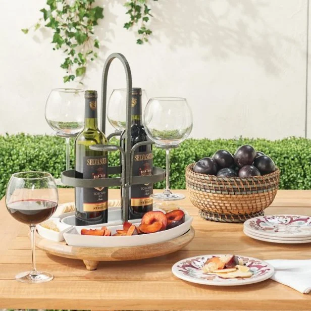 Frontgate wine caddy online
