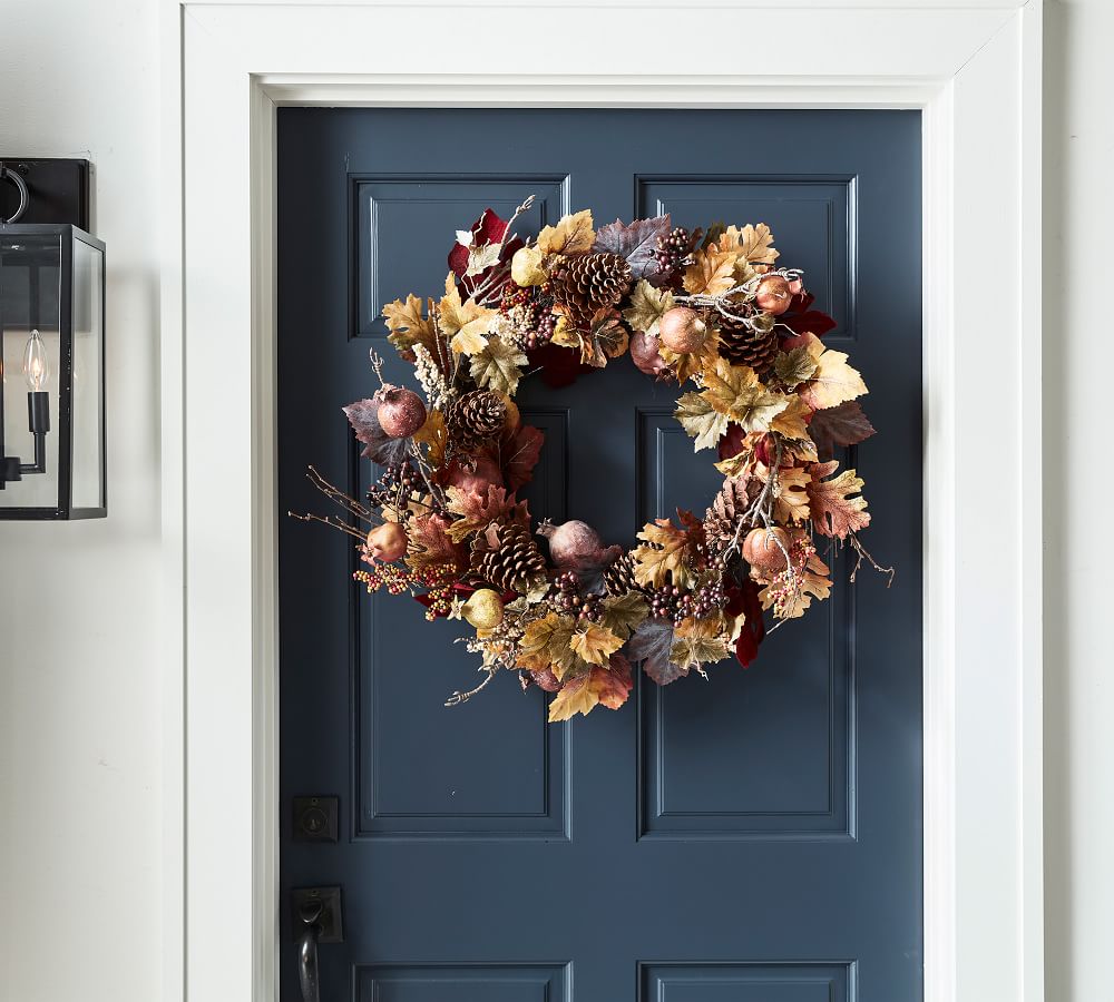 18 Inch Fall Wreath for Front Door Outside Decorations Fall Decor 