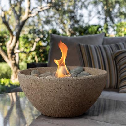 Mini tabletop shop fire pit