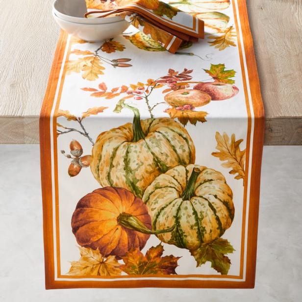Harvest Sentiments by Park Designs Table Runner 54" Fall Autumn Thanksgiving
