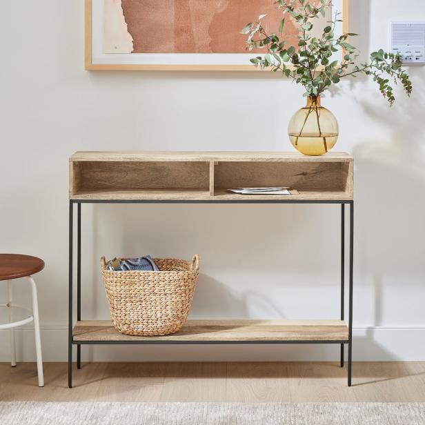 12 Best Console And Entry Tables With, Project 62 Thin Metal Patio Console Table