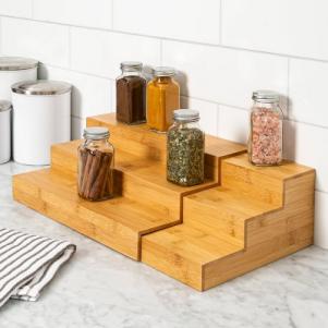 Bamboo Expanding Spice Rack