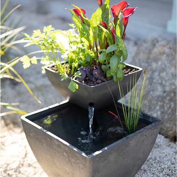 Choute Polystone Water Garden Fountain