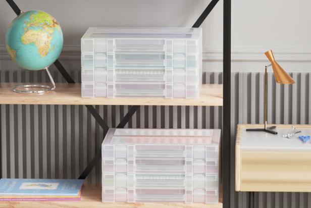 Pioneer Scrapbooking Storage Box With Printed Designs