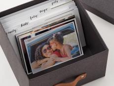 Make the most of your memories and get your pictures organized with these handy storage boxes.