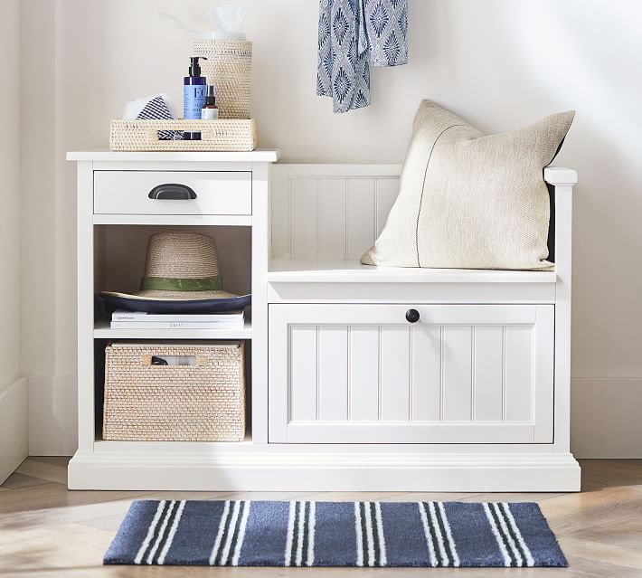 Brand New Fully Assembled Children Kids Bedroom Bench Furniture Storage Retro 