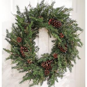 Faux Pine Wreath