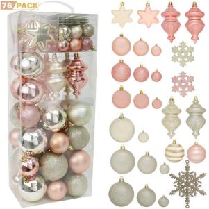Snowflake Ball Ornament Set
