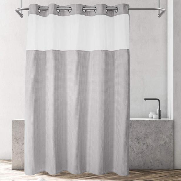 12 Best Shower Curtains Of 2022, Crate And Barrel Waffle Shower Curtain
