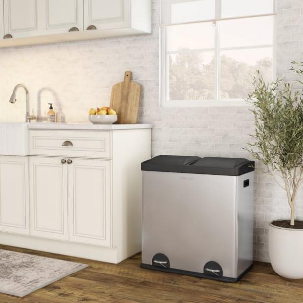 10 Best Reycling Bins For Home 2022, Kitchen Island With Trash And Recycling Bin