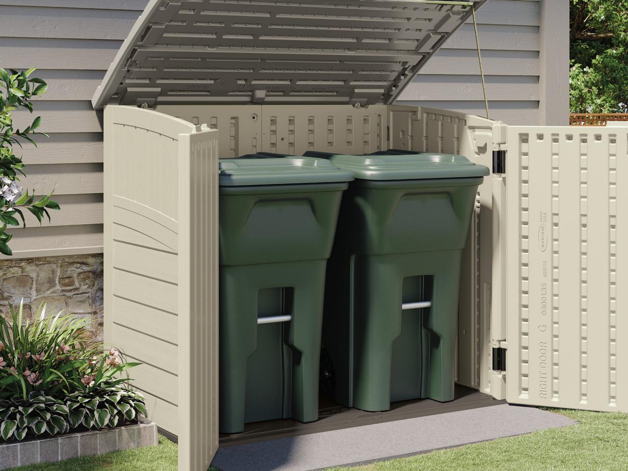 Wood Trash Can, Recycling Bin, Storage Organizer, Cube Bin Storage