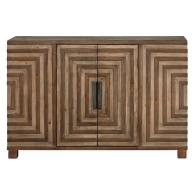 Layton Rustic Wood Console Cabinet
