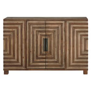 Layton Rustic Wood Console Cabinet