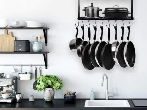 <center>The Best Pot Racks to Organize Your Kitchen