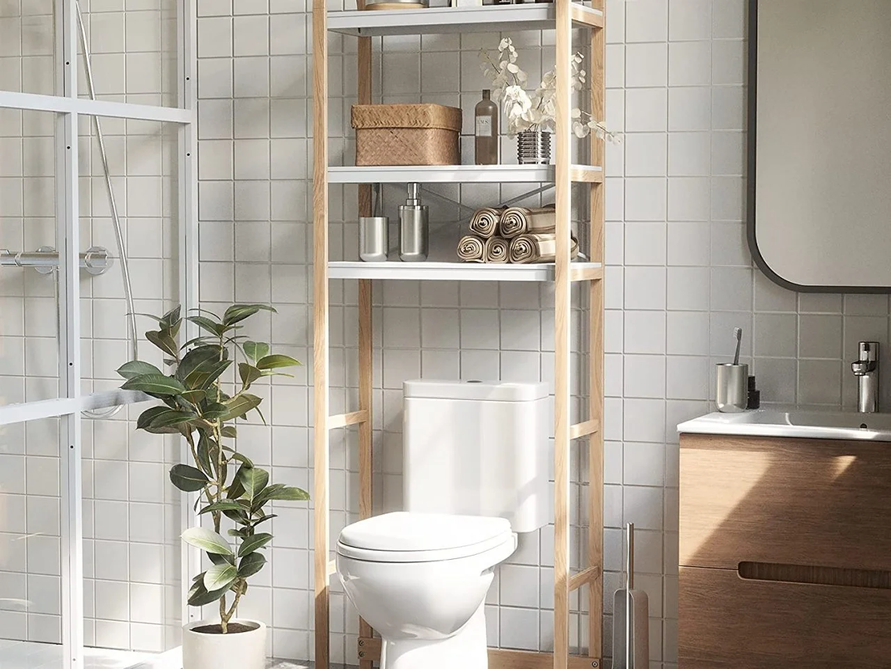 30 Best Over the Toilet Storage Ideas 2023 HGTV