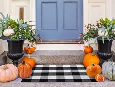 From punny messages to colorful designs, refresh your front door with one of these outdoor mats perfect for ushering in cooler temps and cozier vibes.