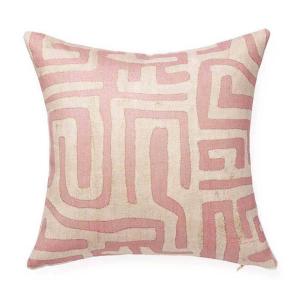Terracotta Classic Kuba Cloth Pillow