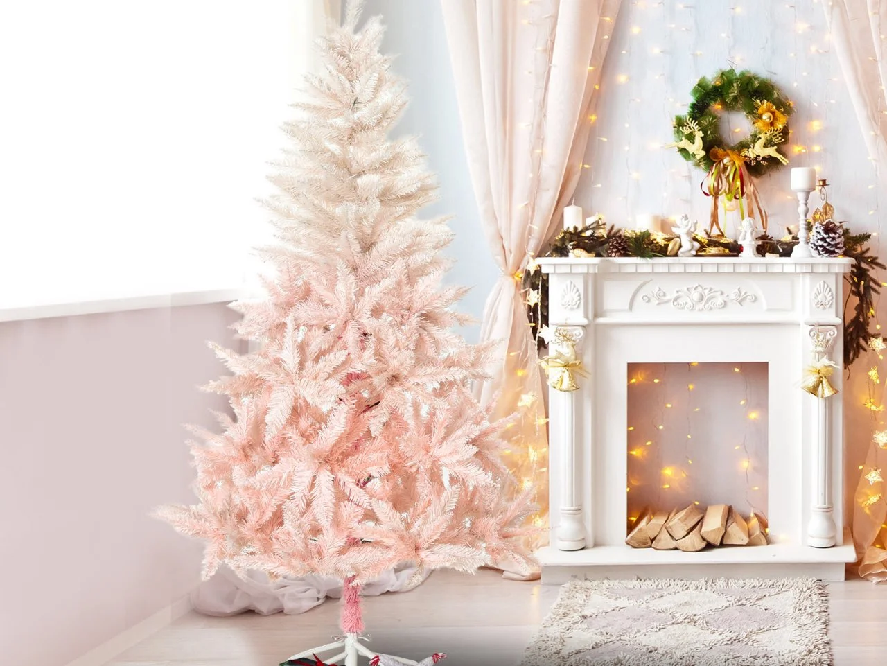 Decoration X'mas tree ＊Classic＊GOLD×PINK Wholesale Tree Decoration Set / Blush Pink & Gold (28 pc
