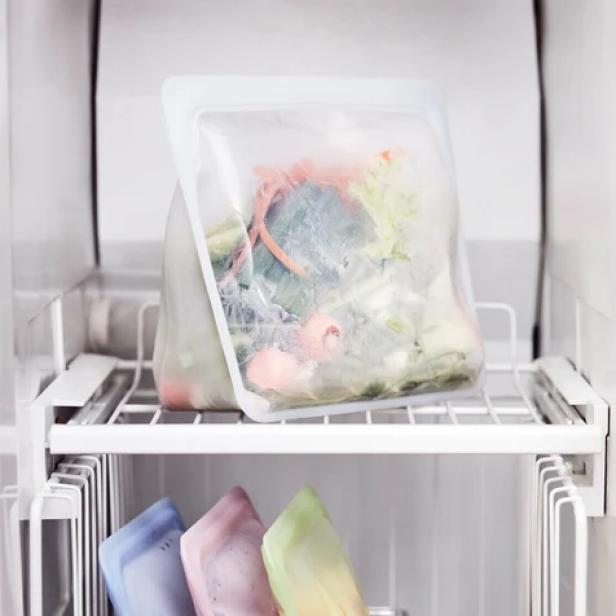 Smart Design Hanging Zip Bag Pull Out Refrigerator Drawer - Clear
