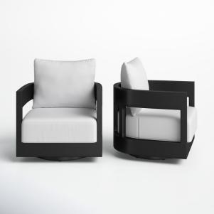 Everlee Swivel Patio Chair (Set of 2)