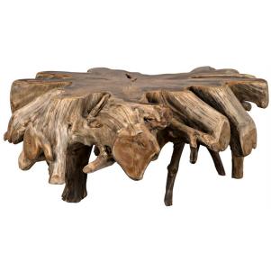 Solid Wood Frame Coffee Table
