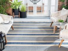 Transform your porch or patio with the help of these pretty outdoor rugs and Prime shipping.