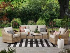 Agio Anderson 5-piece Fire Outdoor Seating Set