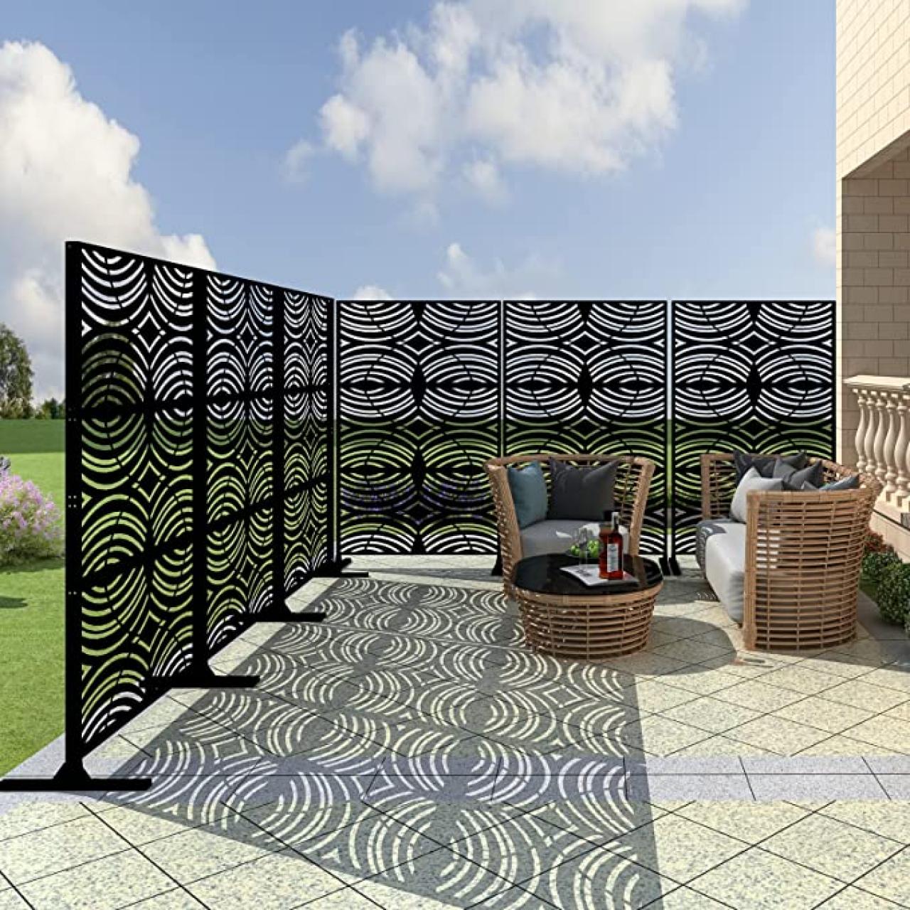 Honeysuckle Soft Sage Decorative Garden Screen - 1800 x 900mm | Wickes.co.uk