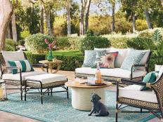 Put the finishing touches on your patio, just in time for summer, with an outdoor rug that's affordable and on-trend.