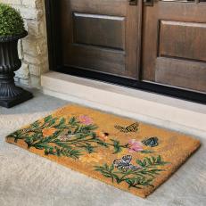  Customized Coir Floor Mats for House Heavy Duty Every Moment  That is Abandoned Now is Your Future Door Mat Butterfly Boho Garden Flower  New Home Gifts for Front Entrance Apartment Home