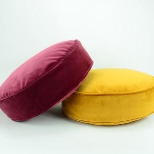 Round Velvet Box Cushion