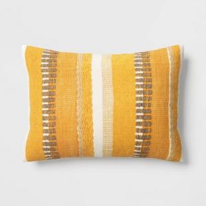 Ombre Striped Lumbar Pillow